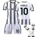 Juventus F.C. 22-23 Hem Jersey DYBALA Nr 10 Fotbollströja kit 26