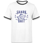 Finding Nemo Shark Bait Ringer T-Shirt - White Black - XL