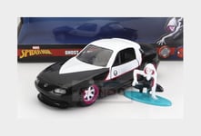 1:32 JADA Mazda Miata With Marvel Ghost Spider 1990 Black White 253223014