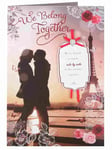 We Belong Together Eiffel Tower Luxury Sweet Sentiment Valentine's Day New Card