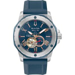 Bulova Marine Star Auto Men's Blue Watch 98A282