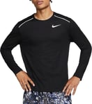 Nike Dri Fit Miler men's Long Sleeve Running Top Black Size Medium