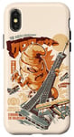 Coque pour iPhone X/XS Kaijussant Croissant Monster Horreur Movie japonais Kaiju