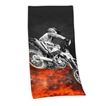 Herding Motocross Serviette de Bain, 150 x 75 cm, Coton, Multicolore