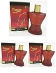 3 X Figure Out Red Men's Perfume EDT Spray Men's Fragrance Aftershave 100ml New