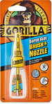 Gorilla Super Glue 2-in-1 Brush & Nozzle, 12g – All Purpose, Fast Setting, Dual Application with Anti-Clog Cap | Ideal for Metal, Ceramics, Leather & More