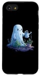 Coque pour iPhone SE (2020) / 7 / 8 Fantôme mignon jardinage plante Halloween