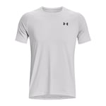 Under Armour Mens Rush Embo T-Shirt in Grey - Grey/White material_Synthetic - Size Large