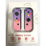 NS-switch vänster och höger handtag joycon handtag switch bluetooth handtag med fjärrväckning och handrem-Xin Purple pink gradient color