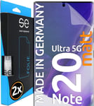 S.E Pour Samsung Galaxy Note 20 Ultra 5g Film Protection D'écran Antireflet - 2x Films En Set, Film Protection Samsung Note 20 Ultra 5g Mat Comme Alternative Au Anti-Reflet Verre T[Bhm041788]