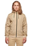 Build Your Brand Windrunner Jacket, Beige/Noir, M Homme