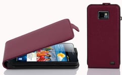 cadorabo Coque pour Samsung Galaxy S2 / S2 Plus en ORCHIDÉE Violets - Housse Protection en Style Flip en Similicuir Structuré - Etui Poche Folio Case Cover