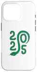 Coque pour iPhone 16 Pro Bonne année chinoise - Symbole serpent vert Nouvel An 2025