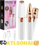 Facial Hair Remover for Women,2 in 1 Eyebrow Trimmer,Rechargeable Lady Epilator