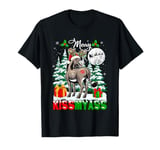 Merry Christmas Sarcastic Kiss Costume Santa Donkey Farmer T-Shirt