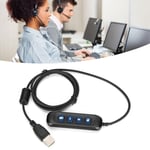 H901 USB Plug QD Cable Adaptor Adjustable Volume Call Center Headset Adapter BST