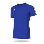 KELME Global Maillot de Football Homme, Bleu Roi/Blanc, XS