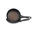 Prestige Nesting Cookware Frying Pan Twin Pack with Multi Size Lid - 24cm & 26cm