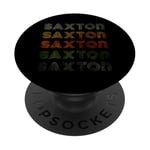 Love Heart Saxton Tee Grunge Vintage Style Saxton Noir PopSockets PopGrip Adhésif