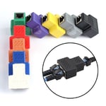 8P8C Adapter Network LAN Ethernet Extender Plug RJ45 Splitter 1 To 2 Ways