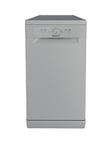 Hotpoint Slimline Hf9E1B19Suk Freestanding Dishwasher - Silver