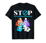 Stop Sexual Harassment Handprint Save Men Women and Kids T-Shirt