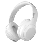 Casque Bluetooth, Casque pour musique, Bluetooth/carte TF, Appels haute définition, Blanc