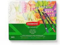 Derwent Academy Colouring Pencils, Set of 24 in Tin Box, Blendable Multicolour Artist’s Pencils, Ideal for Colouring, Drawing & Illustration, Premium Hobbyist Quality, 2301938