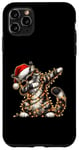 Coque pour iPhone 11 Pro Max Dabbing Maine Coon Cat Lunettes de soleil Mignon Noël Noël