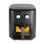 GOURMETmaxx Friteuse à air chaud 6,2 L (1500 W) | AirFryer avec arrêt automatique pour des résultats précis | Préparation en douceur sans huile | Idéal pour les frites, ChickenWings [noir]