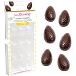 ScrapCooking - Moule Rigide Œufs en Chocolat - 12 Empreintes Œufs de Pâques - Accessoire Pâtisserie Qualité Professionnelle - 6753