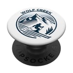 Wolf Creek Pagosa Springs Colorado Ski Resort Winter Skiing PopSockets Adhesive PopGrip