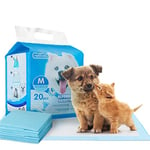 Nobleza 20pcs 60x60cm Ultra Absorbent Leakproof Dog and Puppy Training Pads, Pet Toilet Pee Pads Small Size with Anti Slip