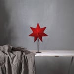 STAR TRADING Tähti Mixa seisova metalli/paperi, musta/punainen