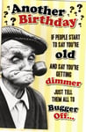 Rude Funny Grumpy Old Gits Birthday Card - Older Men - Mate with Sense of Humour