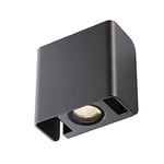 SLV 1002900 Applique Mana Out/Éclairage pour Murs, allées, entrées, Spot LED saillie d'extérieur, Lampe de jardin/IP65 3000K 12W 650 325lm Anthracite gradable à 60 degrés, Aluminium, 12 W