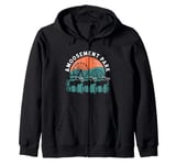 Amoosement Park Funny Moose Zip Hoodie