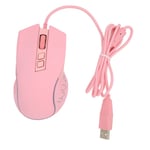 Spelmus USB2.0 4 justerbar DPI RGB bakgrundsbelyst ergonomisk design optisk sensor bärbar datormus för spelkontor hem rosa