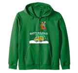 Christmas Scooby Doo Shaggy Mystery Machine Happy Holidaze Zip Hoodie