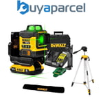 DeWalt DCLE34031D1 18V XR Compact Green Laser 3 x 360 Degree + 2.0Ah + Tripod