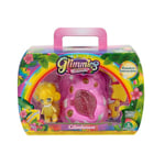 Glimmies Rainbow Friends Gul Figur Med Rosa Hus Glimhouse Yellow