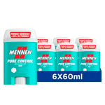 Mennen PURE CONTROL Deodorant homme 48H stick large sans alcool anti traces - Lot de 6