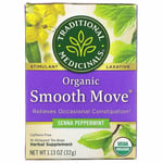 Organic Smooth Move Senna Peppermint 16 Tea Bags Traditional Medicinal