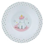 FUN HOUSE 005684 LICORNE Bol/Assiette creuse micro-ondable pour enfant