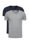 Emporio Armani 2-pack Mens T-shirts - Multicolour Cotton - Size Small