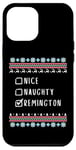 Coque pour iPhone 12 Pro Max Gentil Coquin Noël Remington Pull Moche