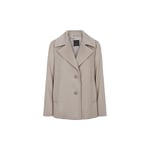 Cashmere Coat L Clareta Short, Light Camel