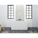 Vente-unique.com Baignoire îlot rectangulaire - 208 L - 150 x 75 x 55 cm - Blanche - Acrylique - SPICARA