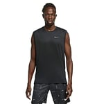 Nike Pro Dri-FIT T-Shirt Homme, Noir/Gris Fonce, XL