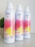 3 x Dove Shower & Shave Mousse - Blood Orange & Spiced Rhubarb Scent 200ml